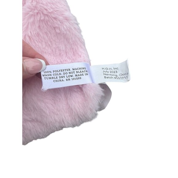 Land of Dreams Pink Elephant Plush Baby Security Blanket Lovey Oversized 24 X 24 - Picture 5 of 6